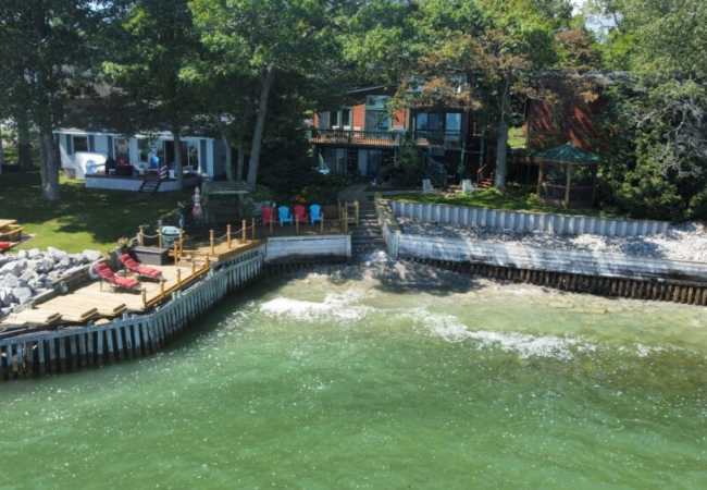 New! Schmidt’s cove – amazing private lakefront!